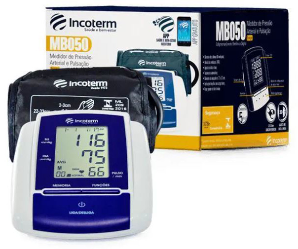INCOTERM MEDIDOR DE PRESSÃO ARTERIAL DE BRAÇO - MB050 INCOTERM MEDIDOR DE PRESSÃO ARTERIAL DE BRAÇO - MB050