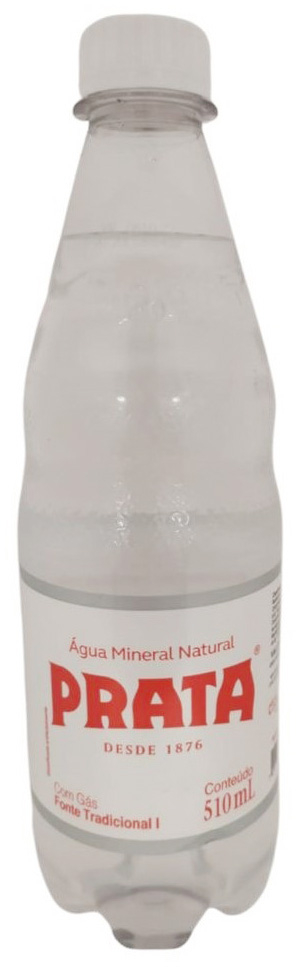 PRATA ÁGUA MINERAL COM GÁS DE 510ML