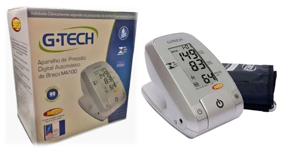 G-TECH MEDIDOR DE PRESSÃO ARTERIAL DE BRAÇO - MA100