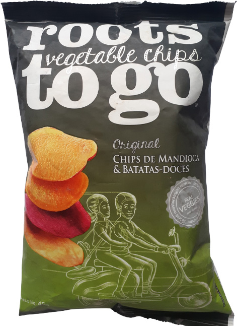 ROOTS TO GO CHIPS DE MANDIOCA E BATATAS-DOCES ORIGINAL