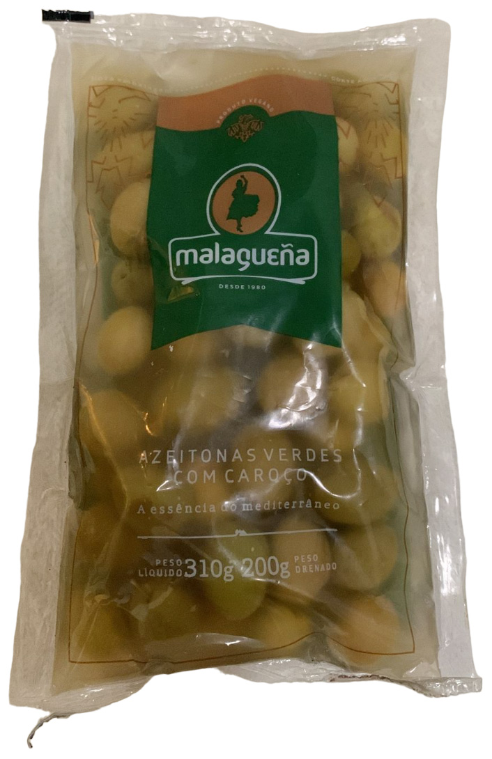 MALAGUEÑA AZEITONAS VERDES COM CAROÇO