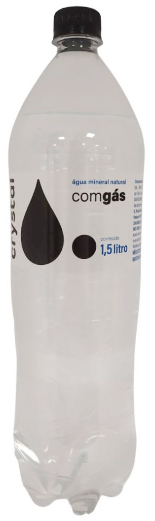 CRYSTAL ÁGUA MINERAL COM GÁS DE 1,5L