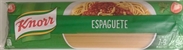 KNORR ESPAGUETE DE SÊMOLA