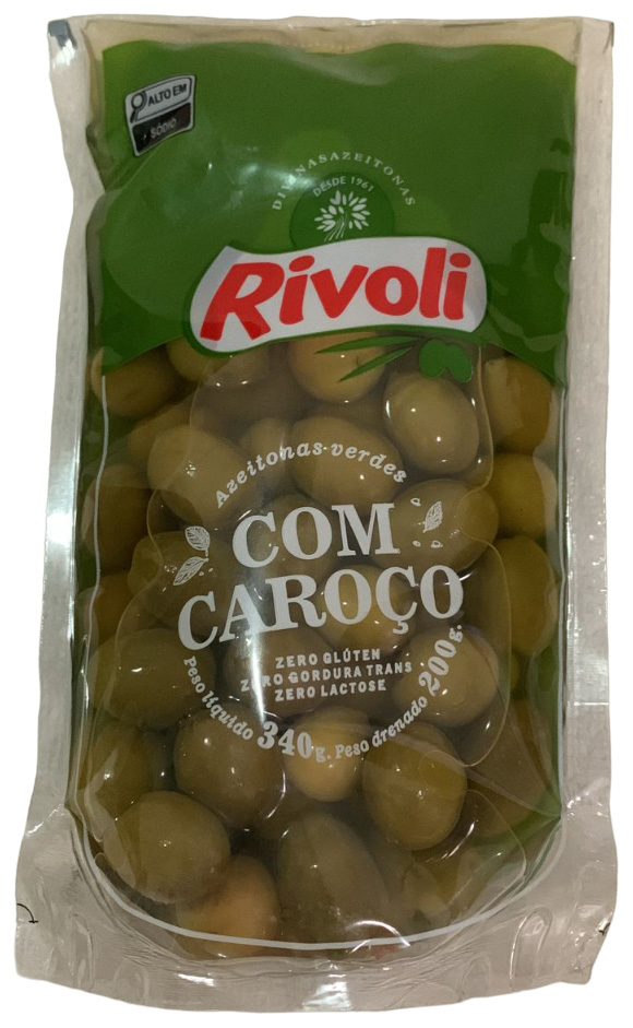 RIVOLI AZEITONAS VERDES COM CAROÇO
