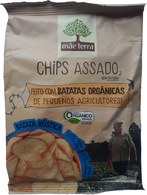 MÃE TERRA CHIPS ASSADO DE BATATA RÚSTICA